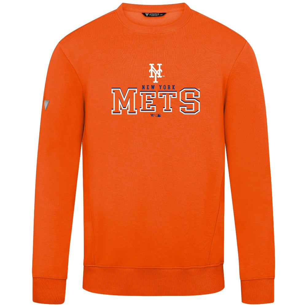 New York Mets Levelwear Zane Journey Sweatshirt - Orange Sweatshirts