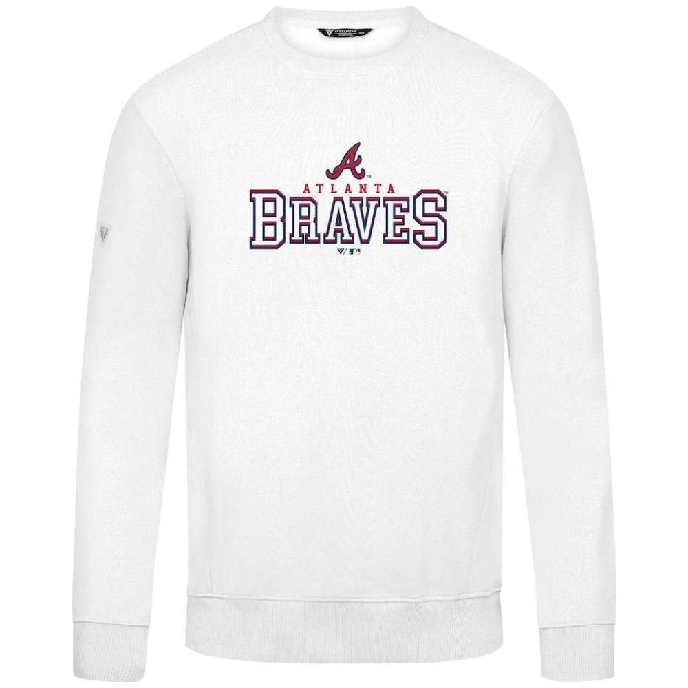 Atlanta Braves Levelwear Zane Journey Sweatshirt - White Sweatshirts