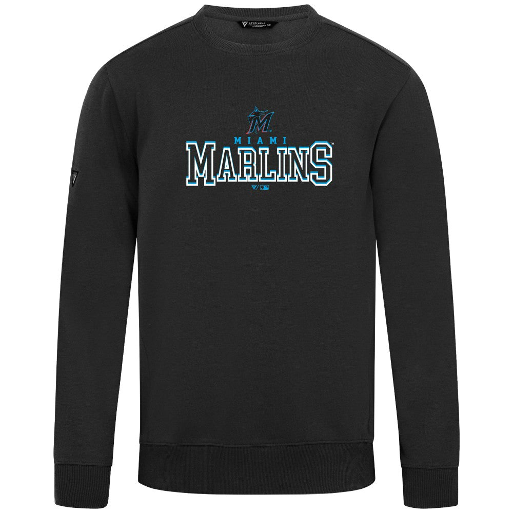 Miami Marlins Levelwear Zane Journey Sweatshirt - Black Sweatshirts