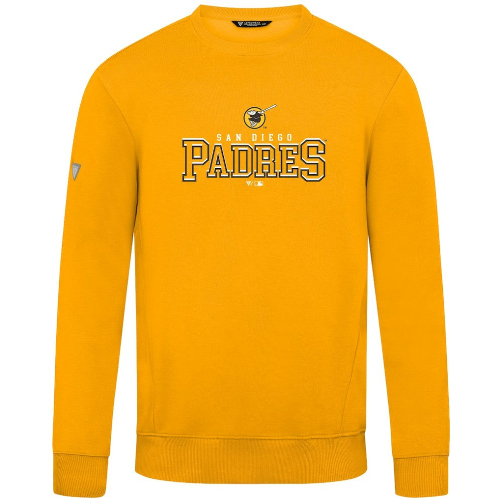 San Diego Padres Levelwear Zane Journey Sweatshirt - Gold Sweatshirts