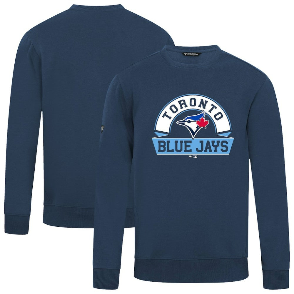 Toronto Blue Jays Levelwear Zane Banner Arch Sweatshirt - Navy Sweatshirts