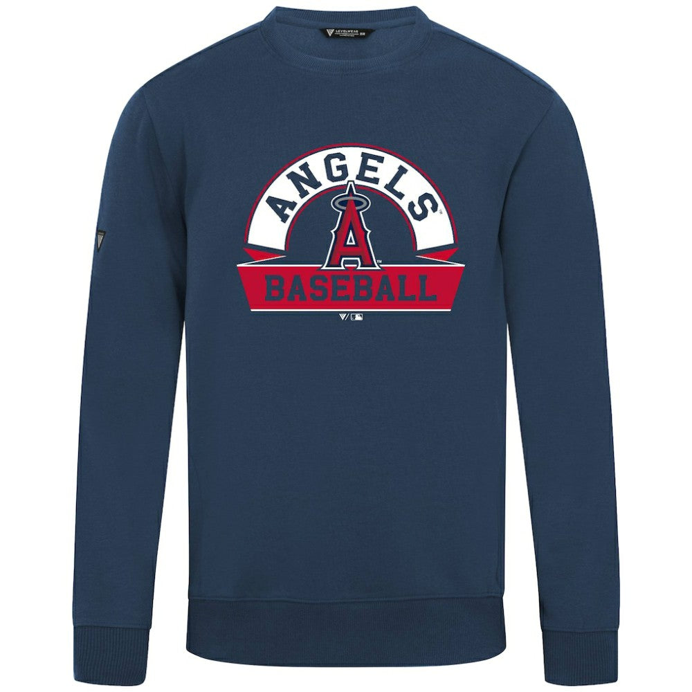 Los Angeles Angels Levelwear Zane Banner Arch Sweatshirt - Navy Sweatshirts