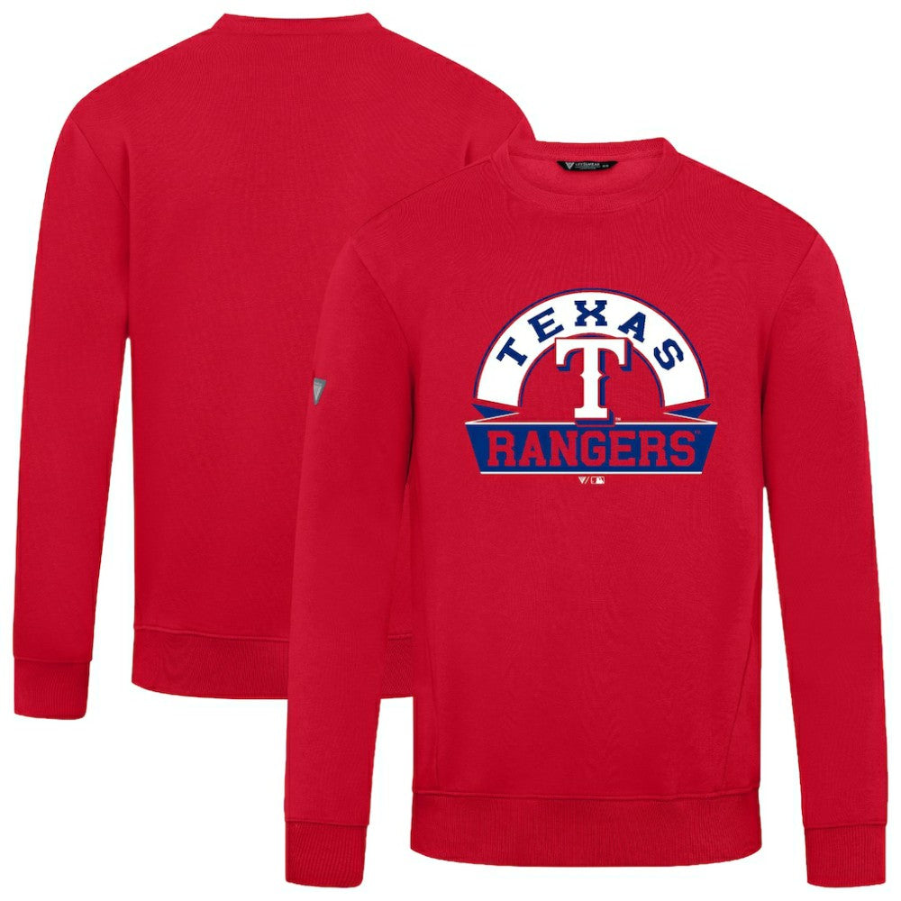 Texas Rangers Levelwear Zane Banner Arch Sweatshirt - Red Sweatshirts