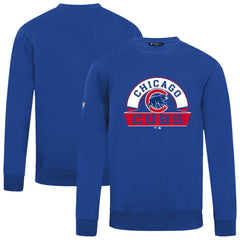 Chicago Cubs Levelwear Zane Banner Arch Sweatshirt - Royal Sweatshirts