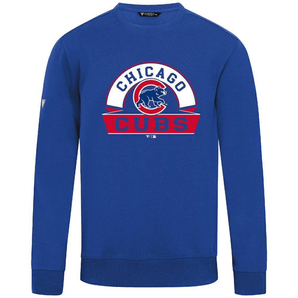 Chicago Cubs Levelwear Zane Banner Arch Sweatshirt - Royal Sweatshirts