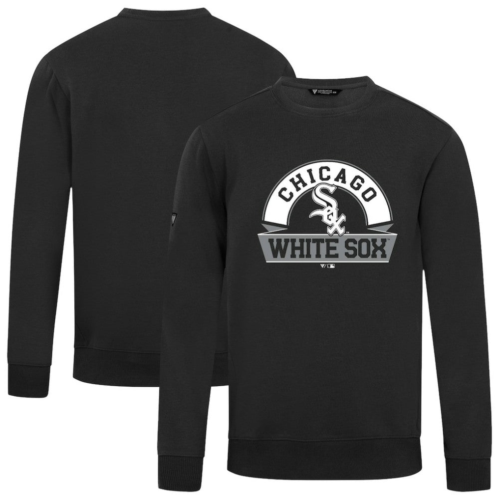 Chicago White Sox Levelwear Zane Banner Arch Sweatshirt - Black Sweatshirts