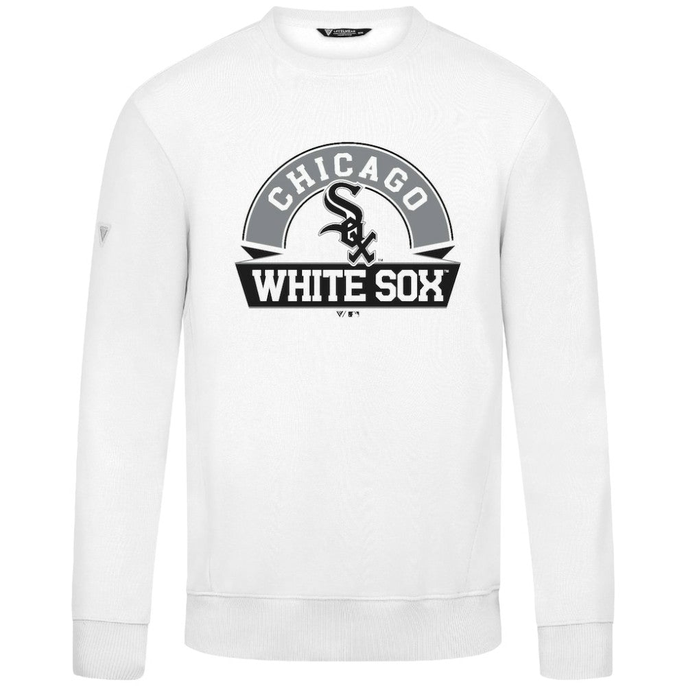 Chicago White Sox Levelwear Zane Banner Arch Sweatshirt - White Sweatshirts