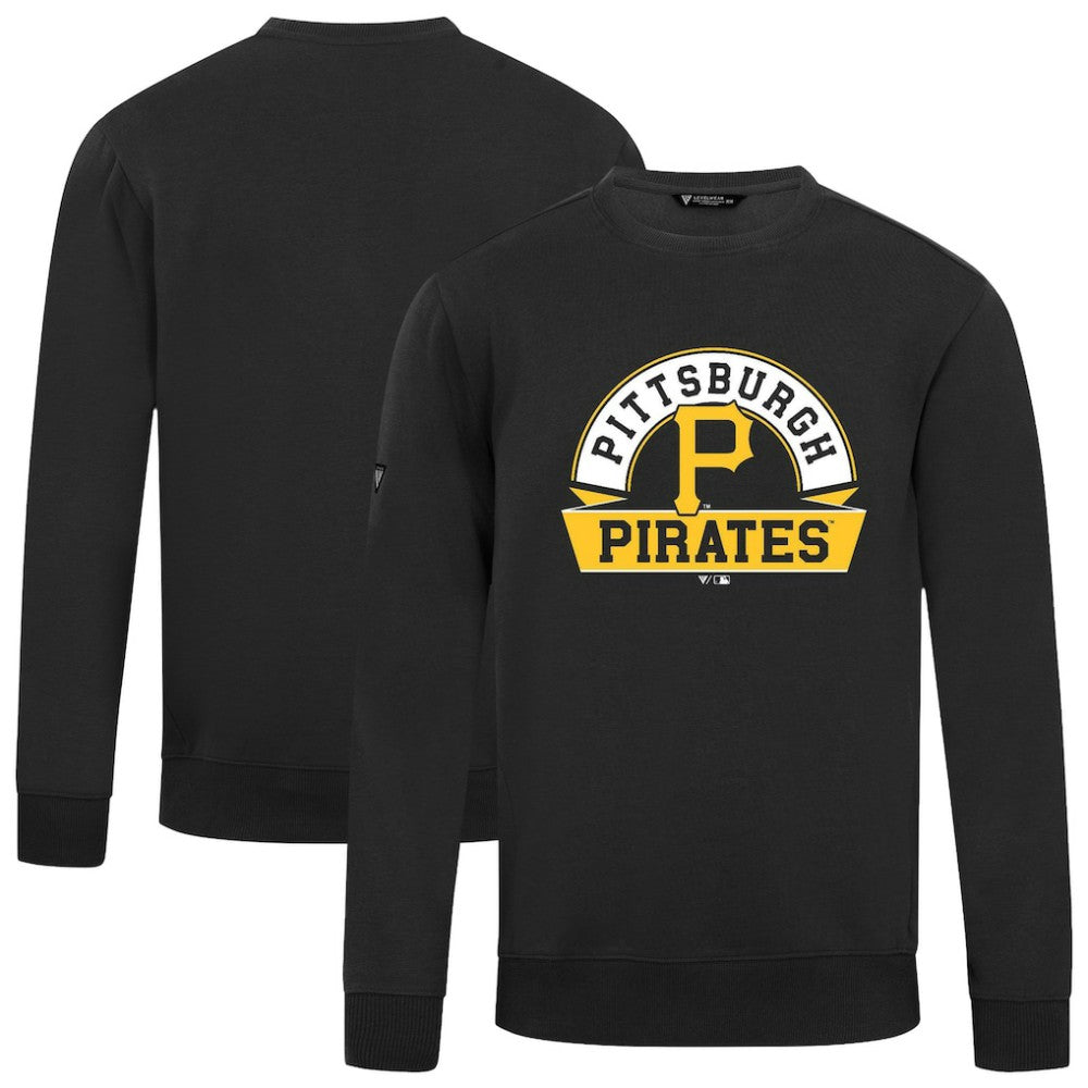 Pittsburgh Pirates Levelwear Zane Banner Arch Sweatshirt - Black Sweatshirts