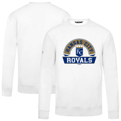 Kansas City Royals Levelwear Zane Banner Arch Sweatshirt - White Sweatshirts