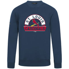 St. Louis Cardinals Levelwear Zane Banner Arch Sweatshirt - Navy Sweatshirts