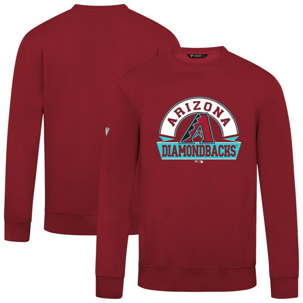 Arizona Diamondbacks Levelwear Zane Banner Arch Sweatshirt - Red Sweatshirts
