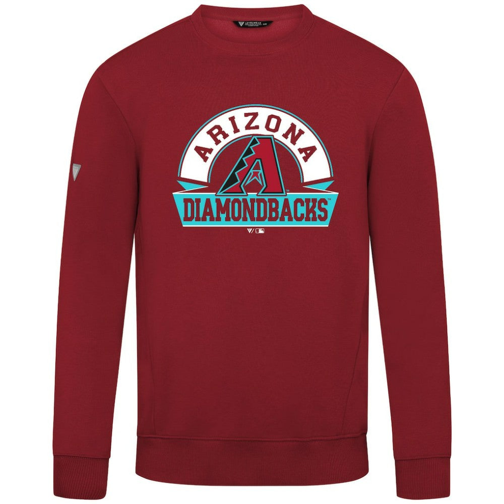 Arizona Diamondbacks Levelwear Zane Banner Arch Sweatshirt - Red Sweatshirts