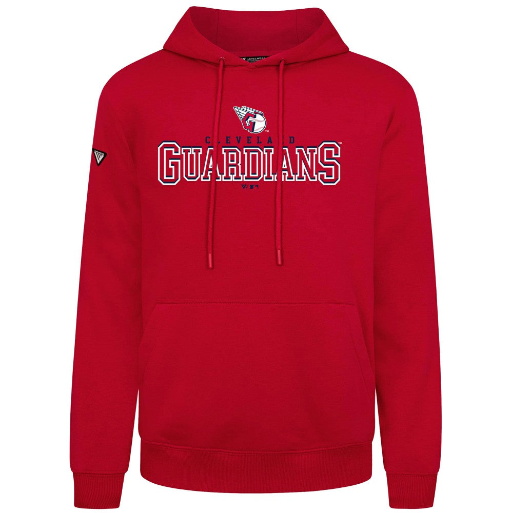 Cleveland Guardians Levelwear Podium Journey Hoodie - Red Hoodies