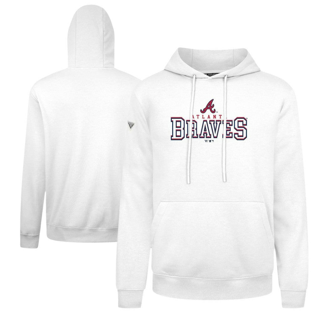 Atlanta Braves Levelwear Podium Journey Hoodie - White Hoodies