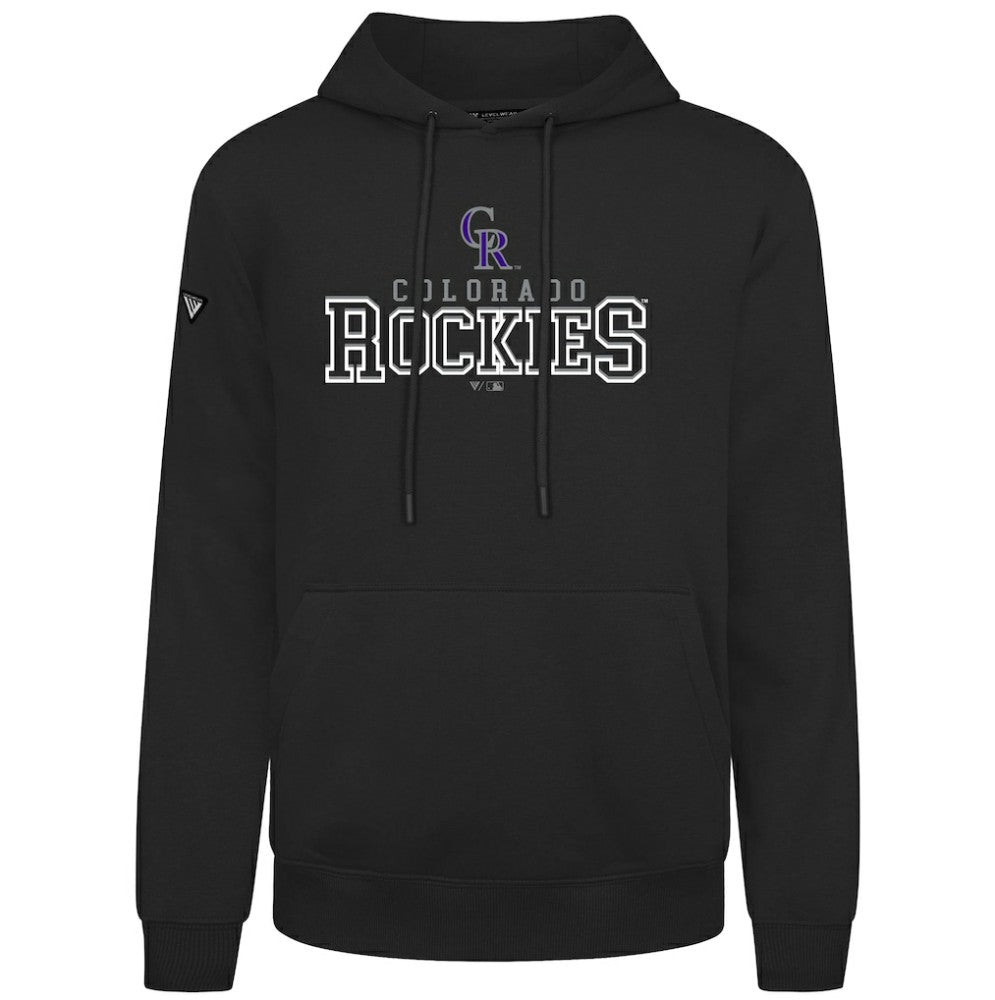 Colorado Rockies Levelwear Podium Journey Hoodie - Black Hoodies