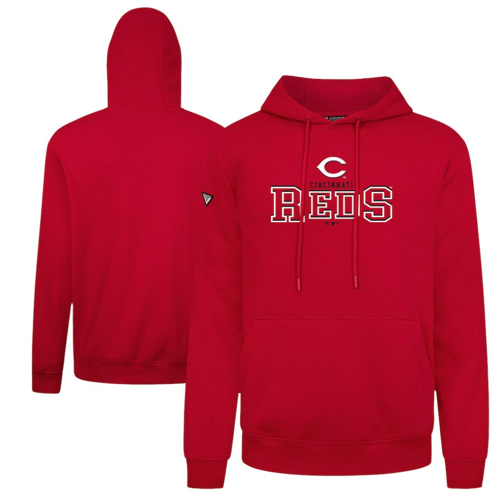 Cincinnati Reds Levelwear Podium Journey Hoodie - Red Hoodies