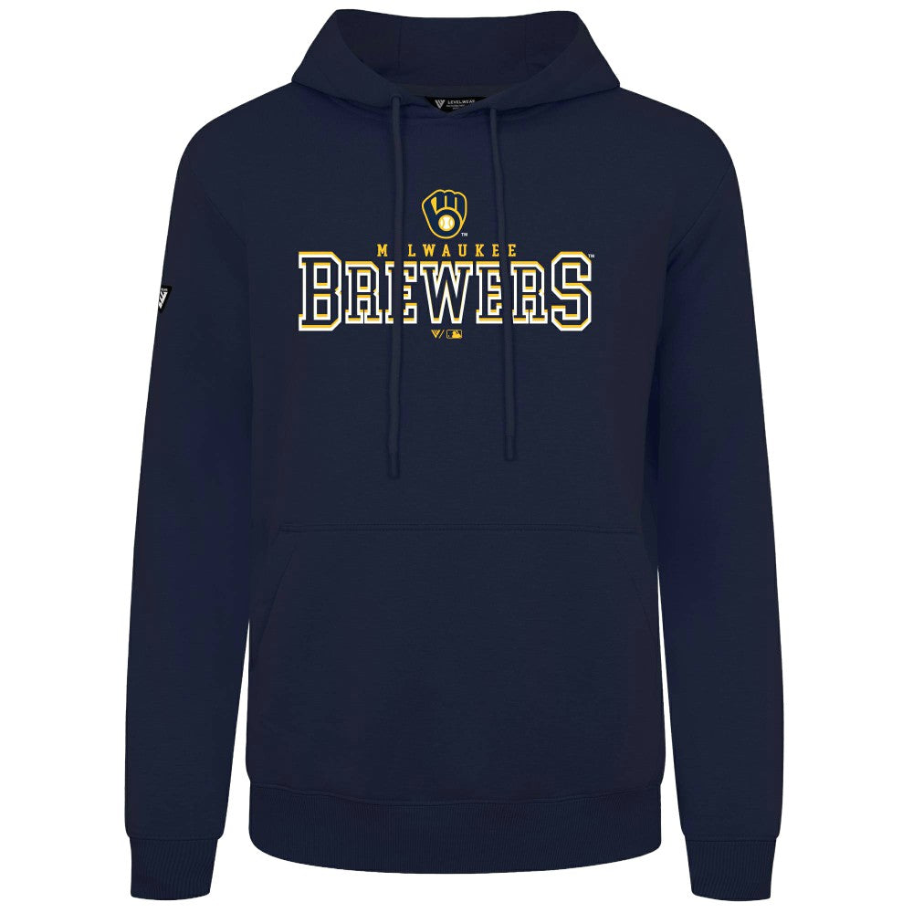 Milwaukee Brewers Levelwear Podium Journey Hoodie - Navy Hoodies