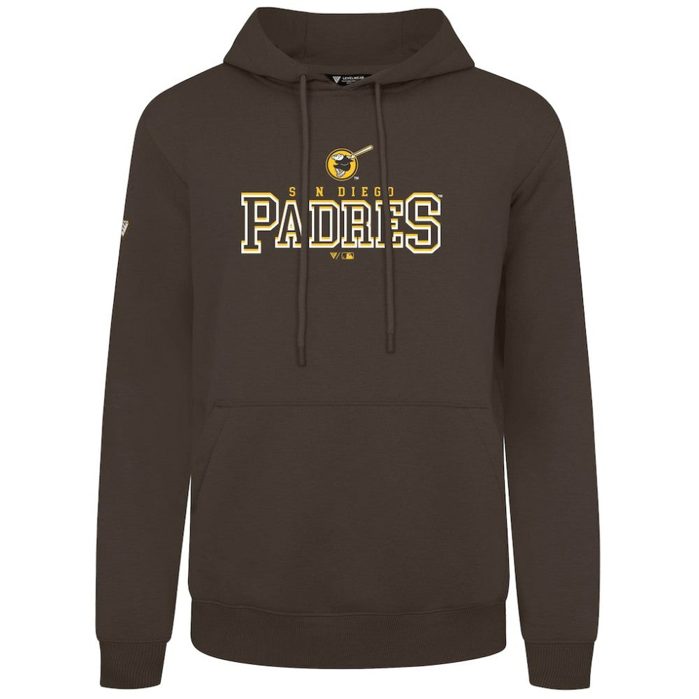 San Diego Padres Levelwear Podium Journey Hoodie - Brown Hoodies