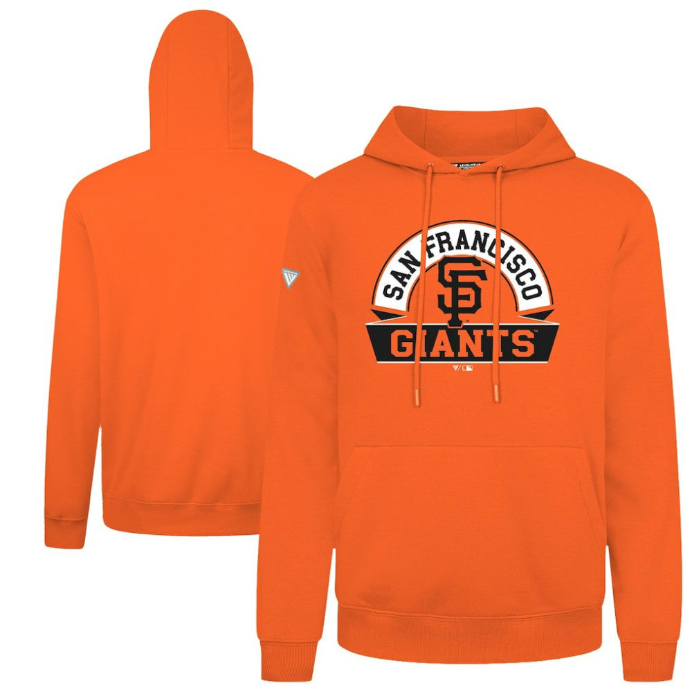 San Francisco Giants Levelwear Podium Banner Arch Hoodie - Orange Hoodies