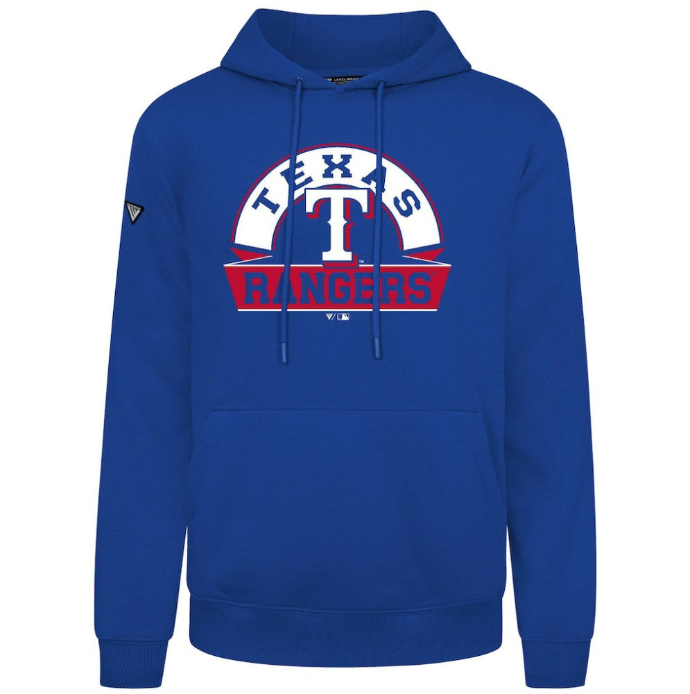 Texas Rangers Levelwear Podium Banner Arch Hoodie - Royal Hoodies