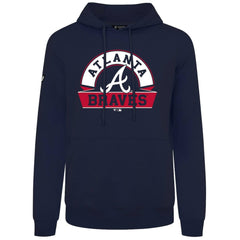 Atlanta Braves Levelwear Podium Banner Arch Hoodie - Navy Hoodies