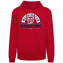 Washington Nationals Levelwear Podium Banner Arch Hoodie - Red Hoodies
