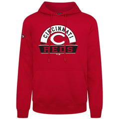 Cincinnati Reds Levelwear Podium Banner Arch Hoodie - Red Hoodies