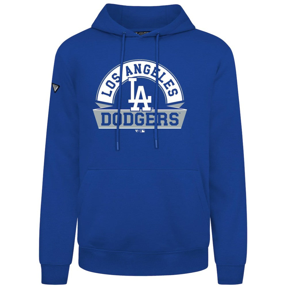 Los Angeles Dodgers Levelwear Podium Banner Arch Hoodie - Royal Hoodies