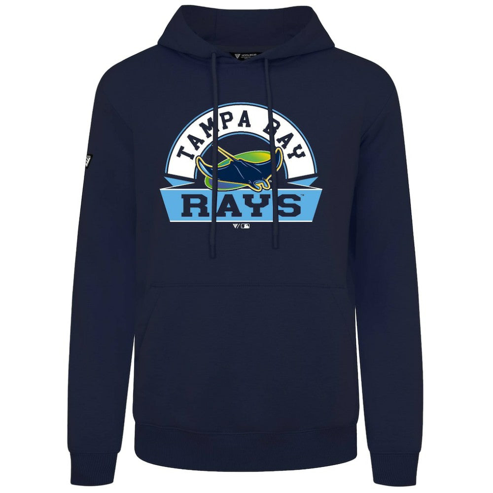 Tampa Bay Rays Levelwear Podium Banner Arch Hoodie - Navy Hoodies