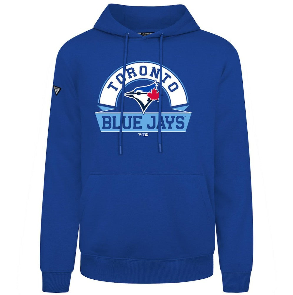 Toronto Blue Jays Levelwear Podium Banner Arch Hoodie - Royal Hoodies