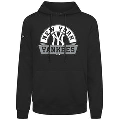New York Yankees Levelwear Podium Banner Arch Hoodie - Black Hoodies
