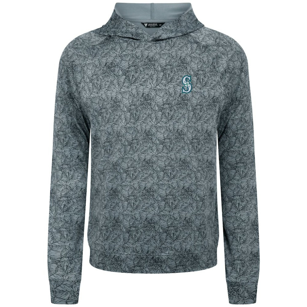 Seattle Mariners Levelwear Albatross Raglan Hoodie - Gray Hoodies