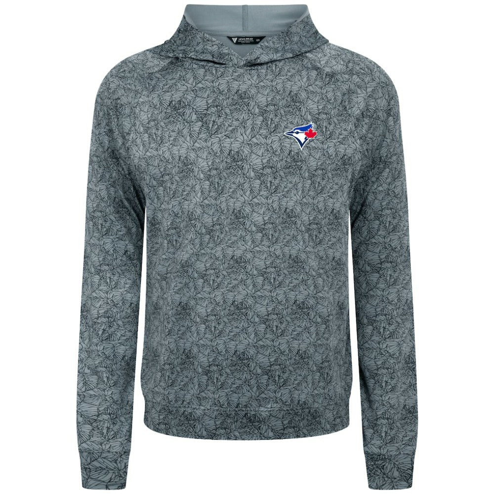 Toronto Blue Jays Levelwear Albatross Raglan Hoodie - Gray Hoodies