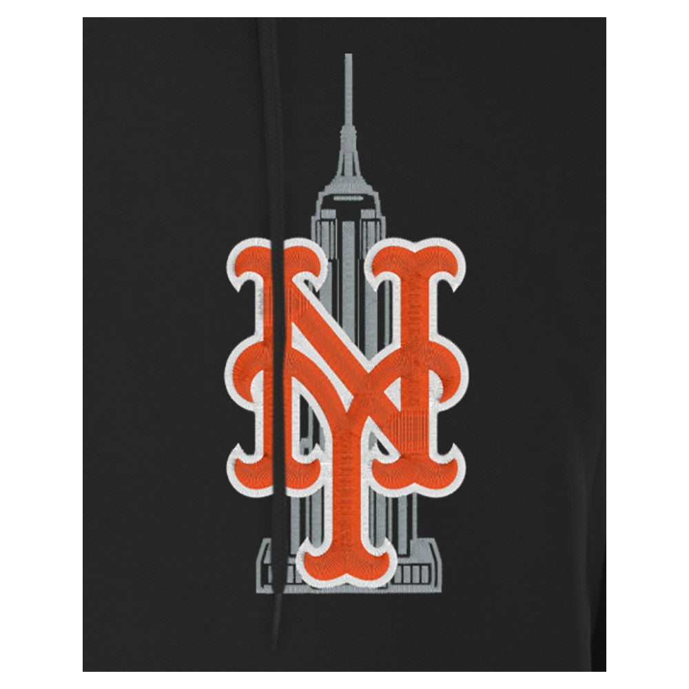 New York Mets New Era Empire State Building Fleece Hoodie - Black Hoodies