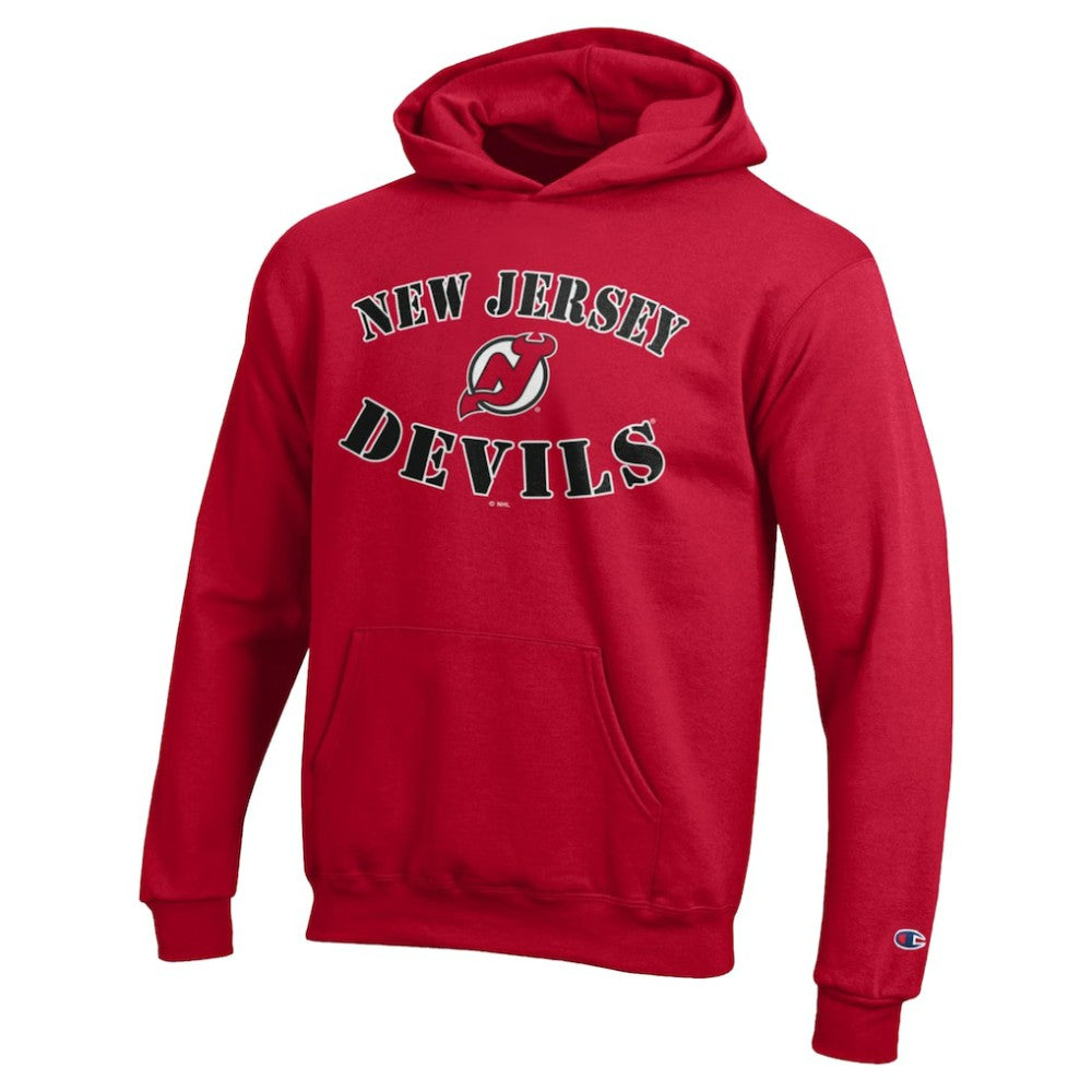 NHL New Jersey Devils Champion Youth Fleece Powerblend Hoodie - Red