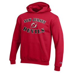 NHL New Jersey Devils Champion Youth Fleece Powerblend Hoodie - Red