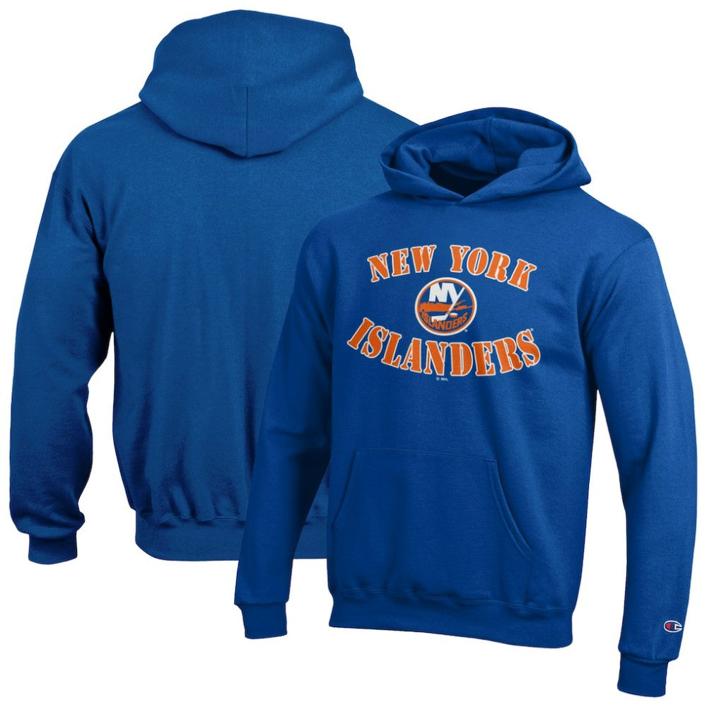 NHL New York Islanders Champion Youth Fleece Powerblend Hoodie - Blue