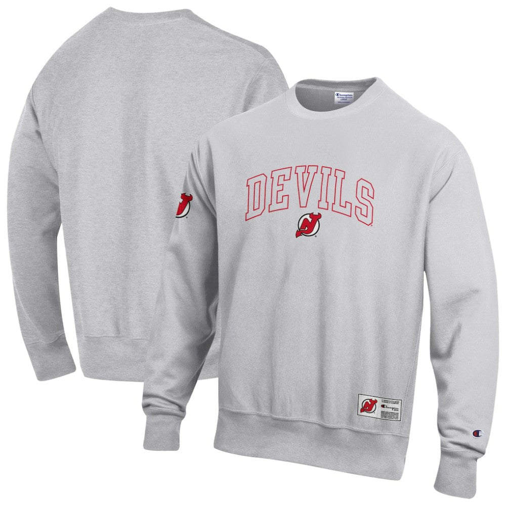 NHL New Jersey Devils Champion Reverse Weave Fleece Sweatshirt - Gray