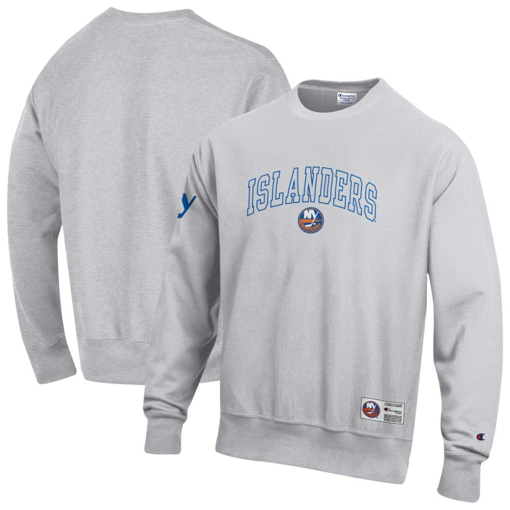 NHL New York Islanders Champion Reverse Weave Fleece Sweatshirt - Gray