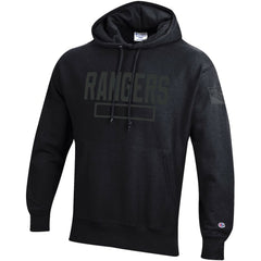 NHL New York Rangers Champion Tonal Reverse Weave Fleece Hoodie - Black