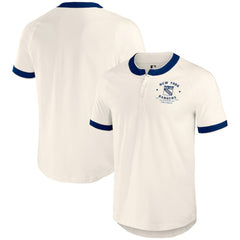 NHL New York Rangers Darius Rucker Collection by Fanatics Fanatics Fest Henley Raglan T-Shirt - Cream