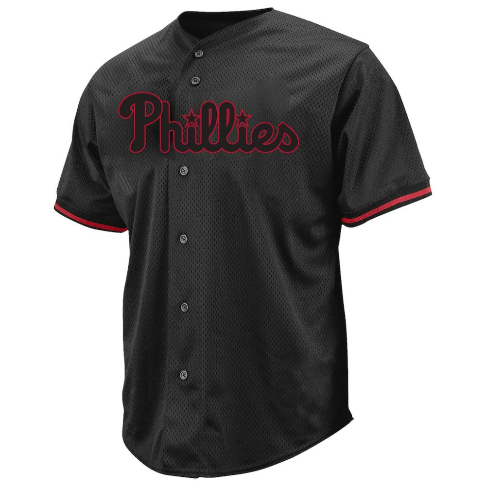 Philadelphia Phillies Profile Big & Tall Pop Fashion Jersey - Black Jerseys