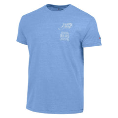 Tampa Bay Rays Champion Vintage 3-Hit Tri-Blend T-Shirt - Light Blue T-shirts