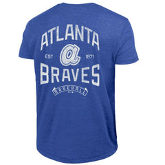 Atlanta Braves Champion Vintage 3-Hit Tri-Blend T-Shirt - Royal T-shirts