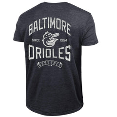 Baltimore Orioles Champion Vintage 3-Hit Tri-Blend T-Shirt - Black T-shirts