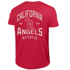 Los Angeles Angels Champion Vintage 3-Hit Tri-Blend T-Shirt - Red T-shirts