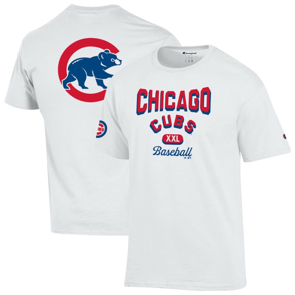 Chicago Cubs Champion 3-Hit Jersey T-Shirt - White Jerseys