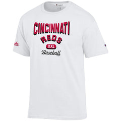 Cincinnati Reds Champion 3-Hit Jersey T-Shirt - White Jerseys