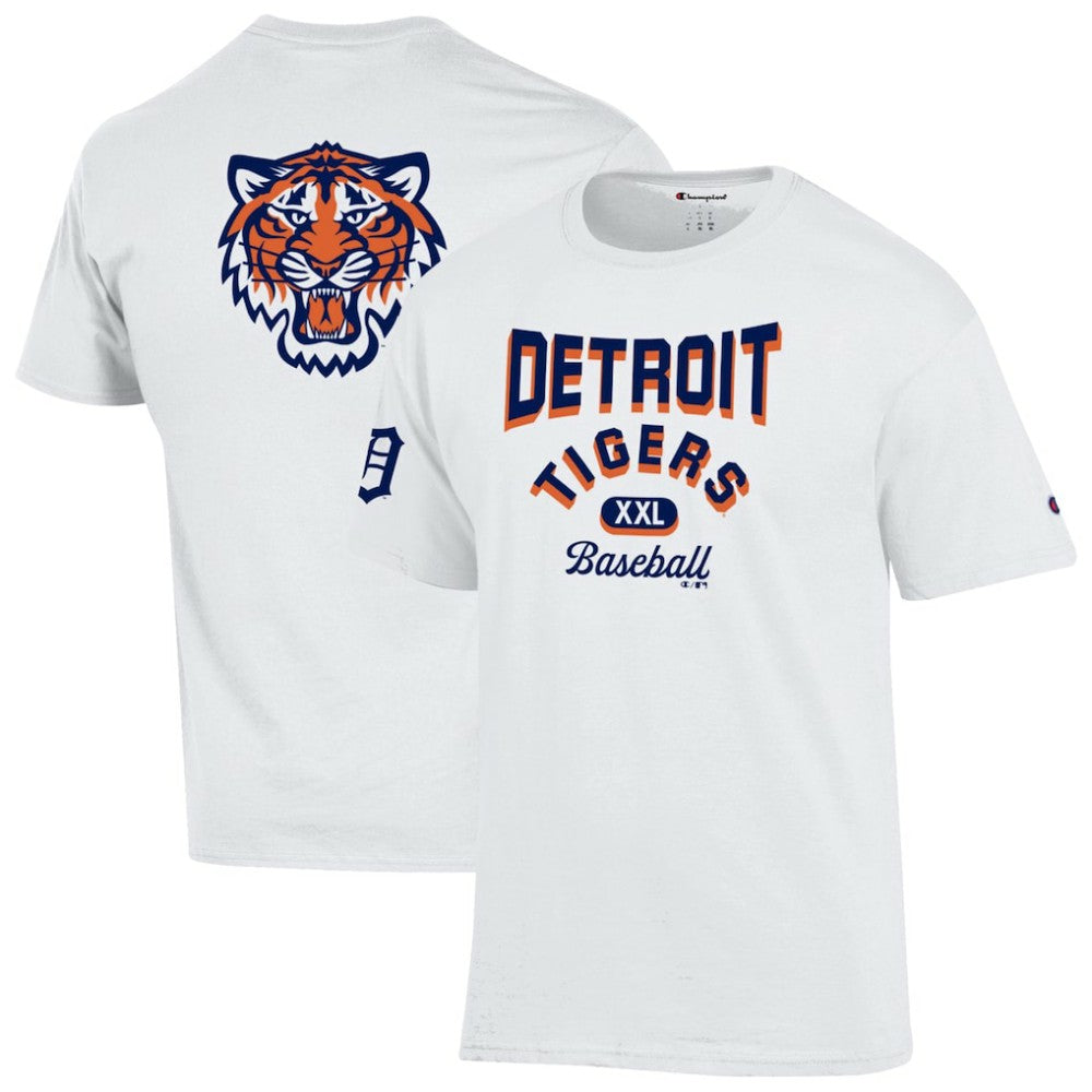 Detroit Tigers Champion 3-Hit Jersey T-Shirt - White Jerseys