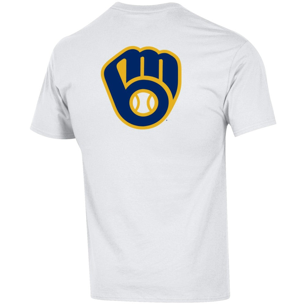 Milwaukee Brewers Champion 3-Hit Jersey T-Shirt - White Jerseys